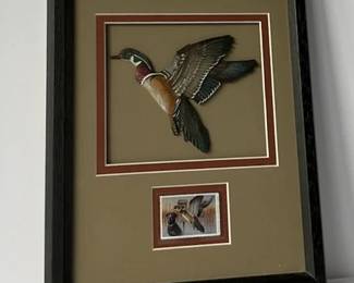 Ducks Unlimited Carved Duck Decoy 2004 Stamp by Jim Killen