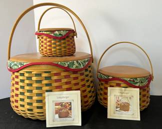 Longaberger Joyful Chorus, Caroling, Melody Baskets