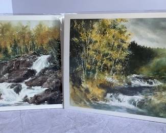 005 Dubois Prints Spearfish Canyon Mist  Canyon Cascades