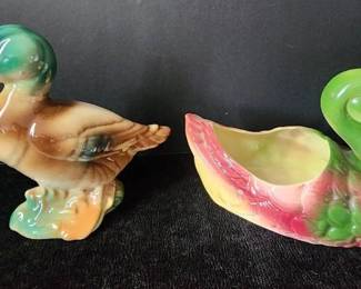 Royal Copley Duck and Planter