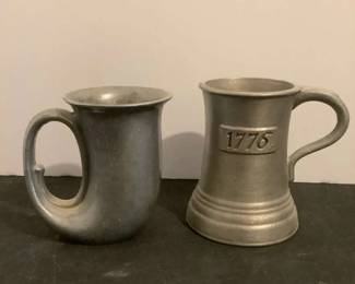 VTG Wilton Armetale 1776 Tankard  Pewter Looking Horn Tankard
