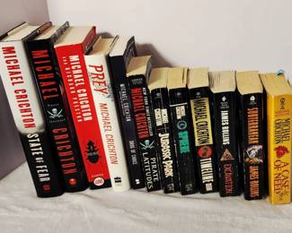 Lot of 12 Michael Crichton Novels