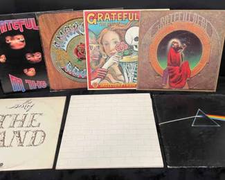 Grateful Dead, Pink Floyd and The Band Vinyl Albums 