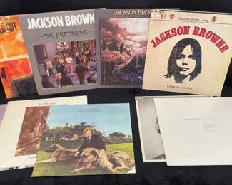 Jackson Browne, James Taylor and Van Morrison Vinyl Albums