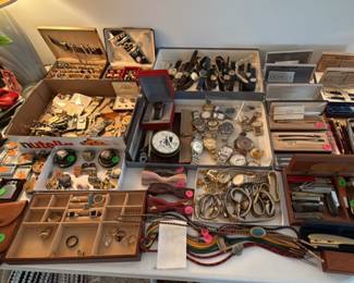 Watches, Cuff Links, Necklaces, Bracelets, Pen Set….