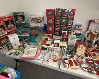 Christmas villages and collectibles..