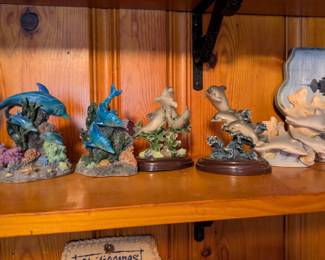 Dolphin figurines