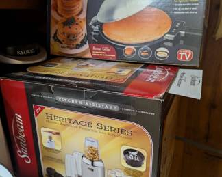 Sunbeam mixer set, Perfect Pancake machine