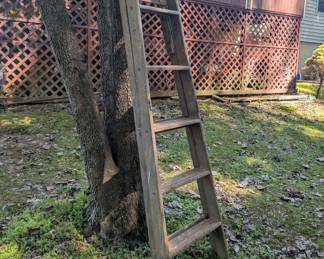 Wooden ladder