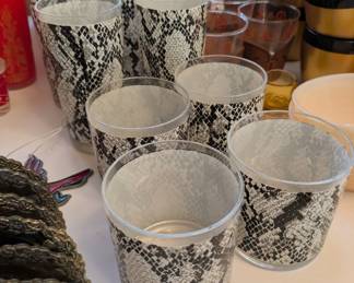 Georges Briard Snakeskin glasses