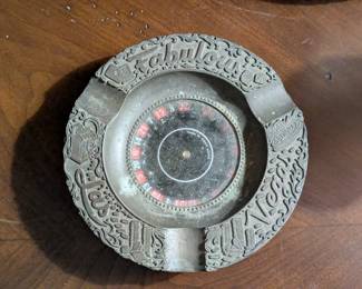 Vegas roulette ashtray