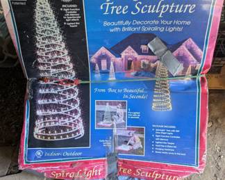 Spiral Light Tree Sculpture