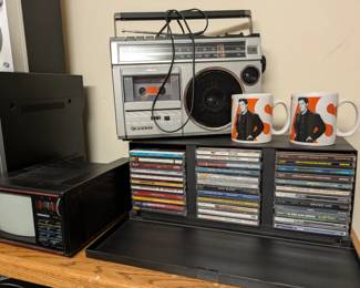 Cassette player and CD's