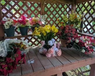 Faux flower bouquets