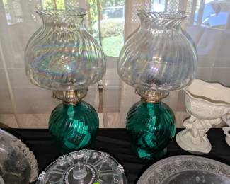 Vintage oil lamps