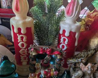 Small blow mold Christmas candles