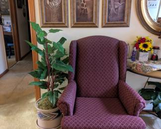 Upholstered armchair