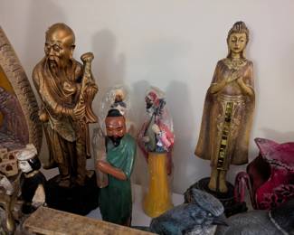 Madman and other Asian figurines