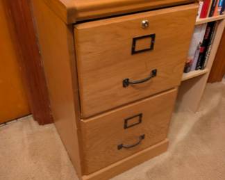 Wood file cabinet