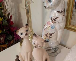 Vintage Napcoware siamese cats