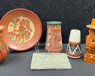 CT297Vintage Mayan, Central And Native American Pottery