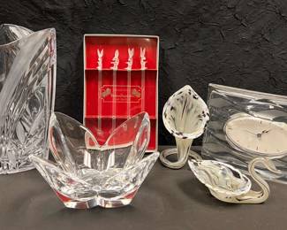 CT303Vintage Hand blown Glass And Crystal