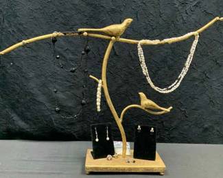 CT276Bird Jewelry Stand Costume Jewelry