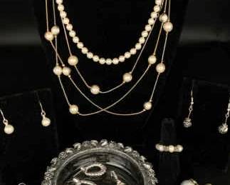 CT267Rose, Jewelry Dish Costume Jewelry