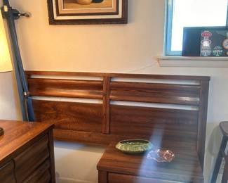 FULL HEADBOARD, NIGHT STAND