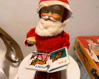 STEIFF 1950 GERMAN WIND UP SANTA