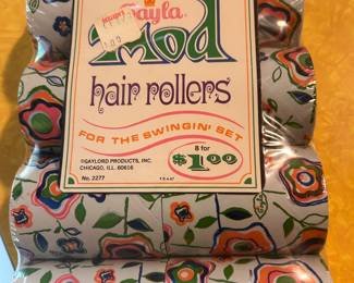 NEVER OPENED  "MOD" HAIR ROLLERS