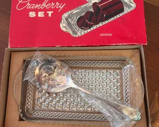 NEW IN BOX CRANBERRY SET