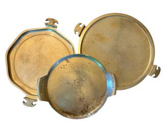 Three Mirro Guardian Service Aluminum Trays