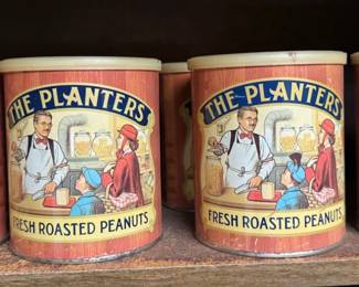 7 Planters Peanuts Collector Tins 