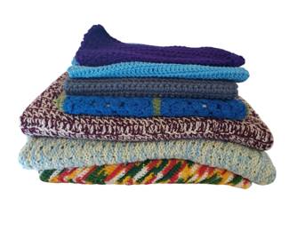 Crocheted Throws, Scarves, More