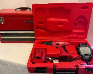 Craftsman Tool Box, 18v Drill, More 