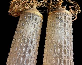 Pair Of Vintage Swag Lights 