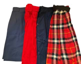 Four Wool Skirts Size 10  Small 
