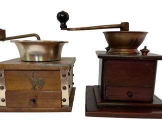 Two Vintage Coffee Grinders 