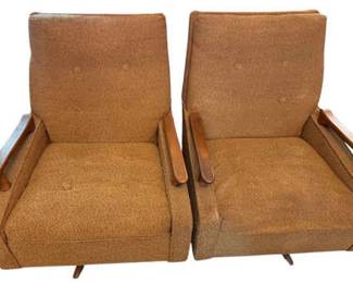 MCM Rocking Swivel Chairs 