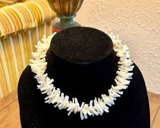 Vintage White Statement Necklace