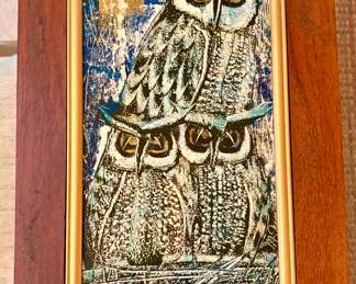 1960’s Owl Wall Art, Thailand