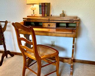 Antique Wood Desk, flip top