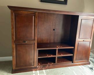 Solid Wood Entertainment Center