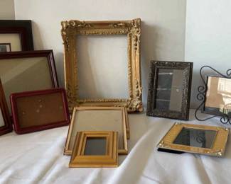 Assorted Lot of Picture Frames and Photo Stands
