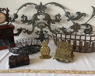 Brass Metal Decor Wall Sculpture, Brass Bookend,  More 