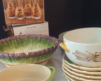 Asparagus Dining Plates, Novelty Wine Glasses, And More