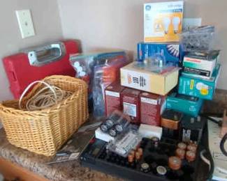 Batteries, Lightbulb, Tool Set Mystery Lot