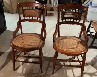 Vintage Chairs and Rocking Chair 