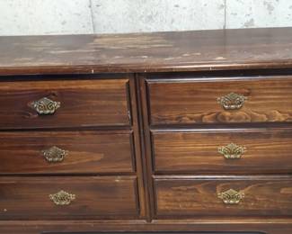 Six Drawer Wooden Dresser